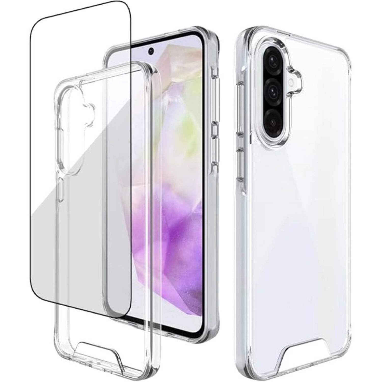 glassology Clear Case + Screen Protector for Samsung Galaxy A36