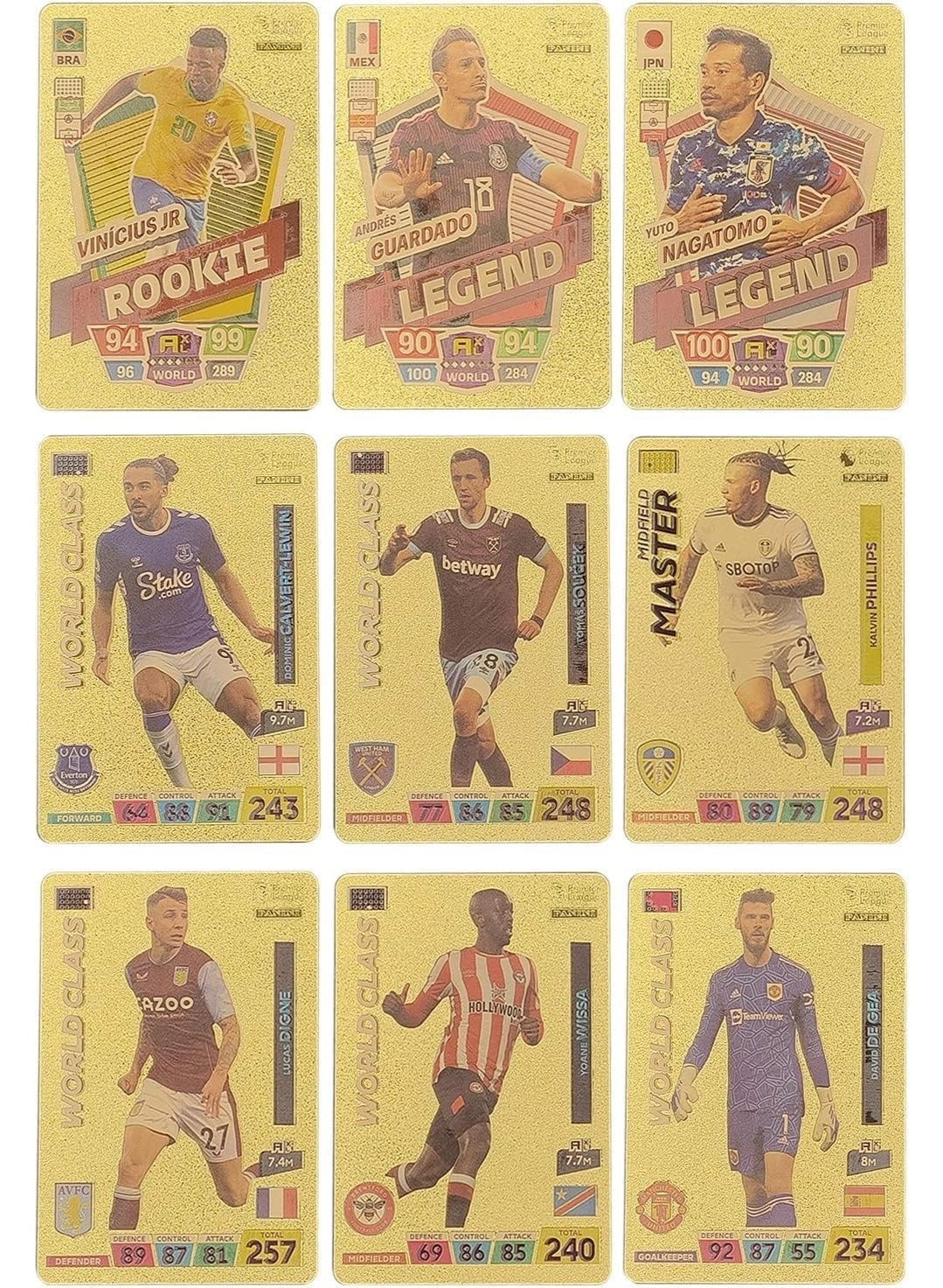 Football Star Cards Deck Box - 55pcs