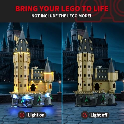 2.0 Light Kit for LEGO Hogwarts Castle The Main Tower 76454