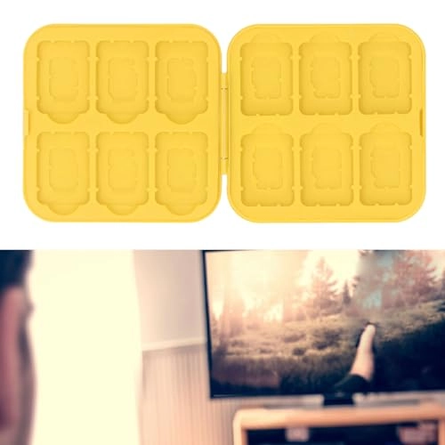 Game Card Storage Case - 12-card Yellow