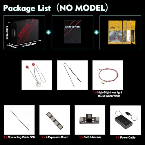 Light kit Compatible with 76327 Iron Man MK4 Bust - LED Standard Version