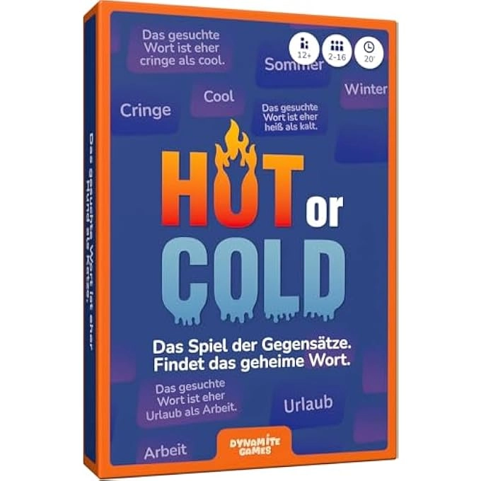 DYNAMITE GAMES Hot or Cold: The Game of Opposites (German)