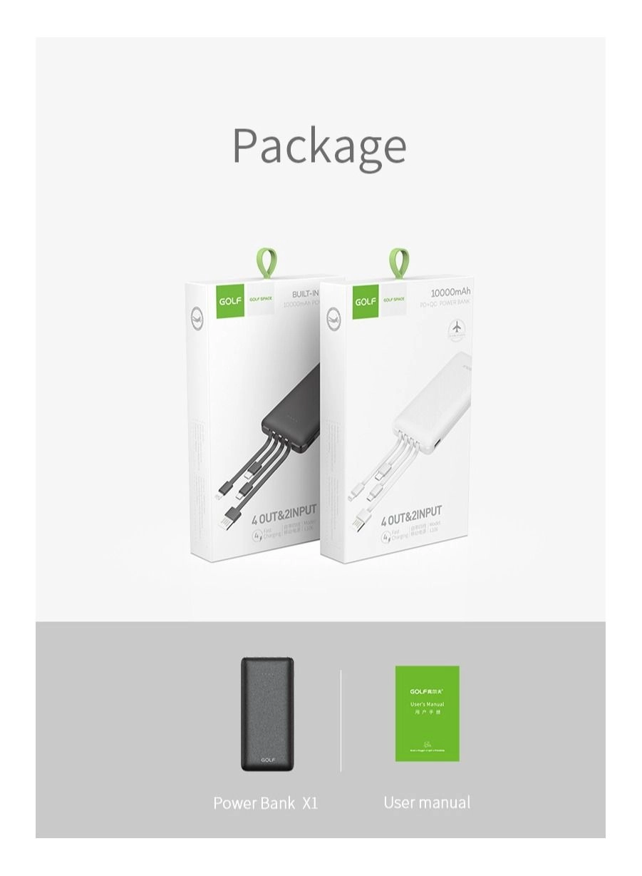 L106 - 10000 mAh DC 5V/2.1A(Max)