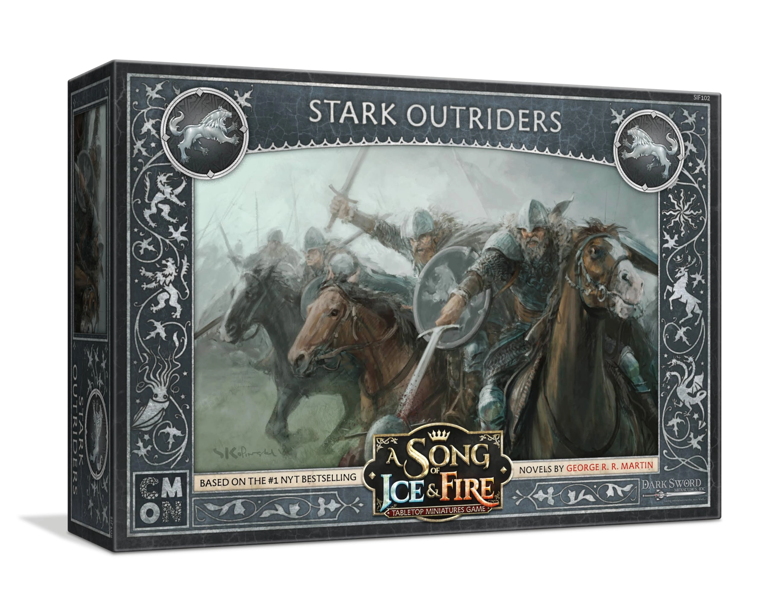 CMON A Song of Ice and Fire Tabletop Miniatures Game: Stark Outriders Unit Box
