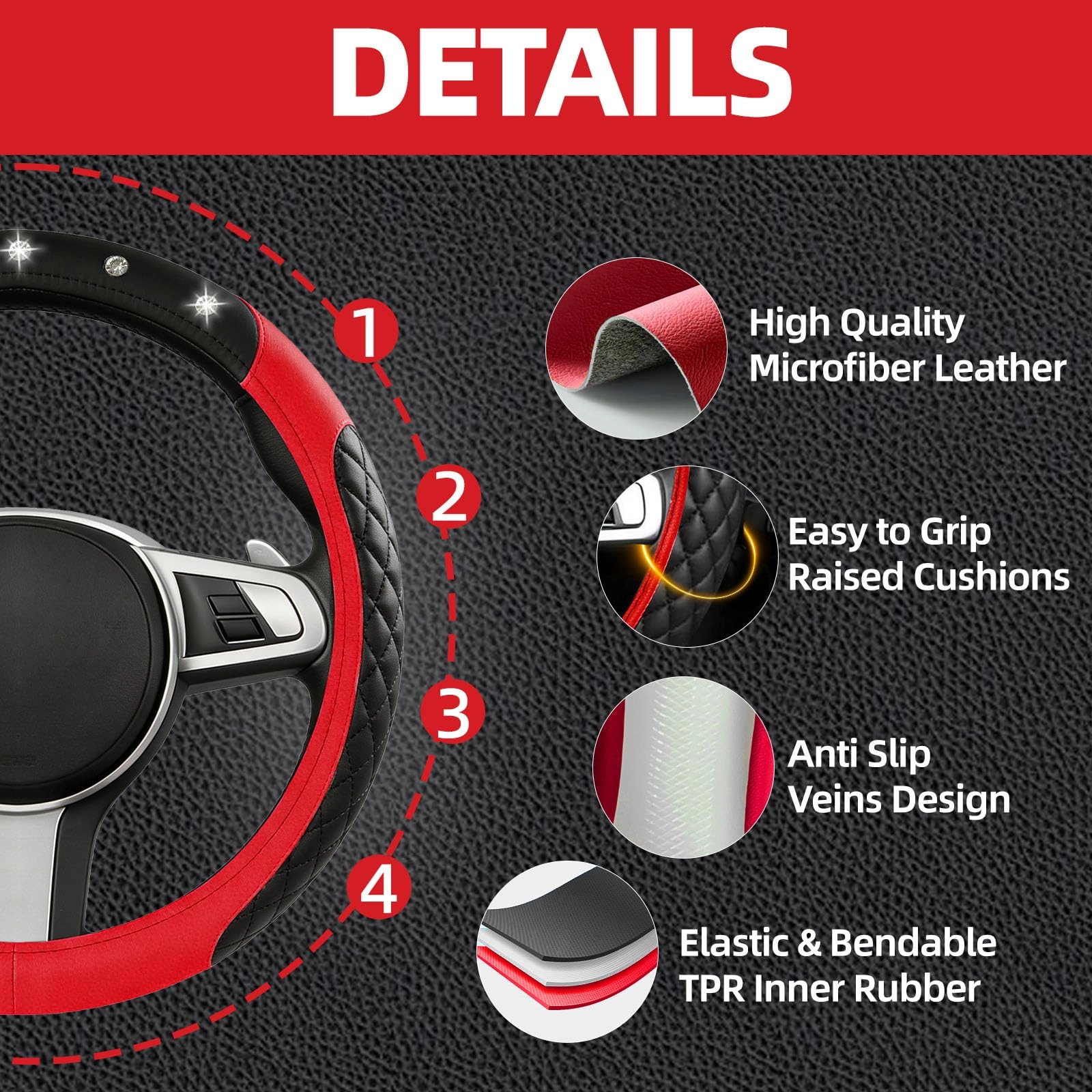 Bling Car Accessories Set