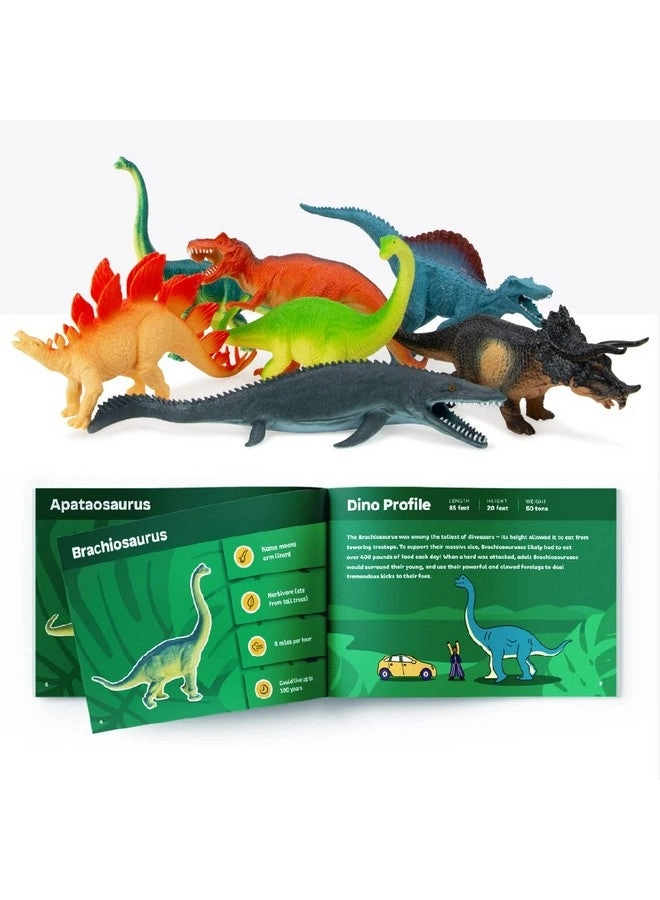 Dinosaur Figures - Educational Booklet 14 pcs