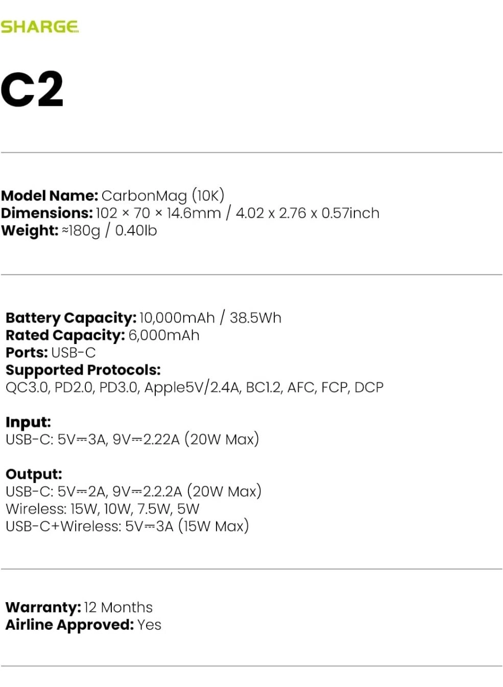 IceMag - 10000mAh Magnetic Wireless Charging