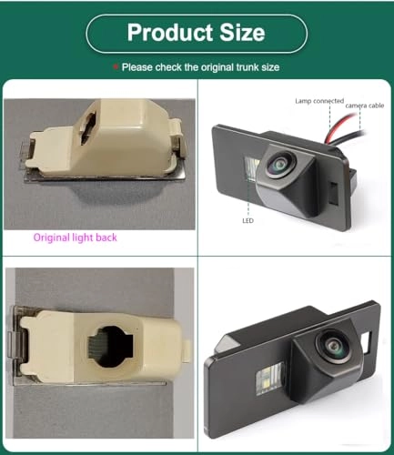 CCD car rear view camera - Night Vision Wireless 1280 x 720 pixels