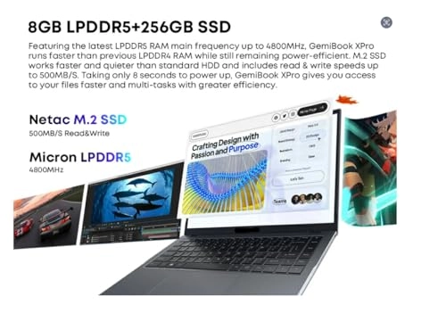 GemiBook XPro N150 - 14.1'' N150 8GB DDR5 256GB SSD