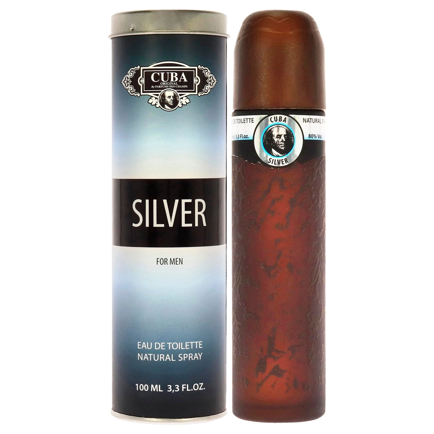 Cuba Silver Eau de Toilette 3.3 Ounce
