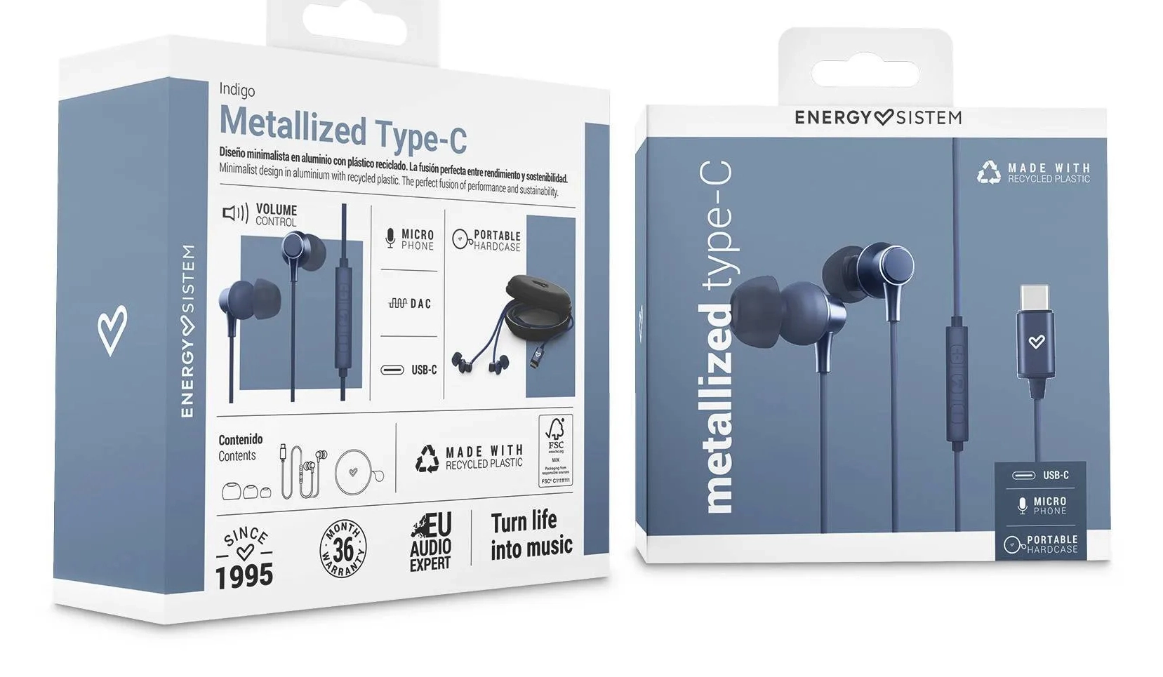 Metallized Wired Headphone