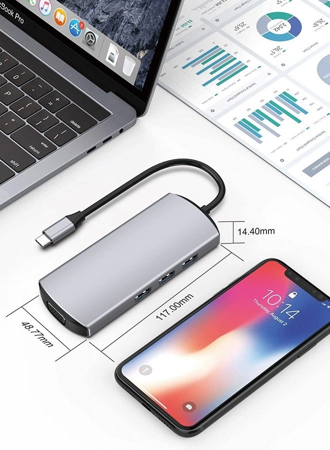 USB Hub - 4K HDMI 100W PD 5Gbps USB 3.0