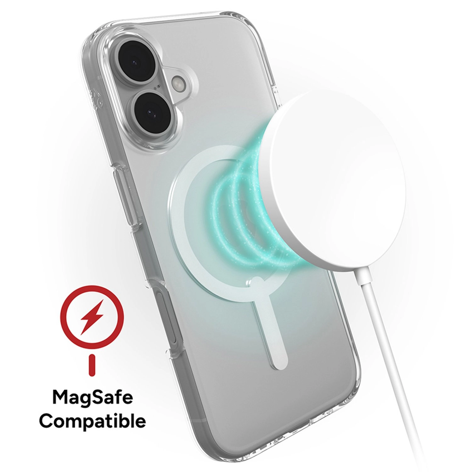 CrystlPal Lite Snap Clear Case with MagSafe for iPhone 16 Plus