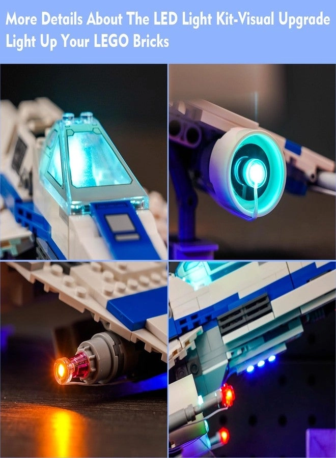 LED Light Kit - for LEGO New Republic E-Wing vs. Shin Hati’s Starfighter 75364 Lights Only