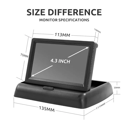 Car Folding Monitor Screen - 4.3 Inch