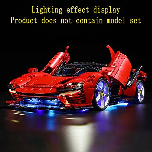 LED Light Kit for LEGO Ferrari Daytona SP3 42143 - Metal 4.5-5V