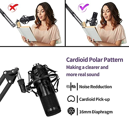 Podcast Recording Condenser USB Microphone