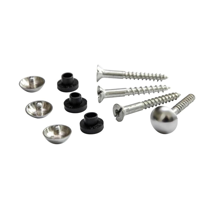 Diall Mirror Dome Screw - 4 x 35 mm