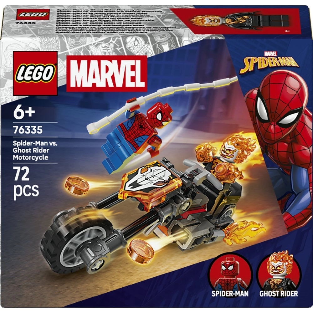 Super Heroes Spider-Man Vs Ghost Rider Motorcycle (76335) - 6+