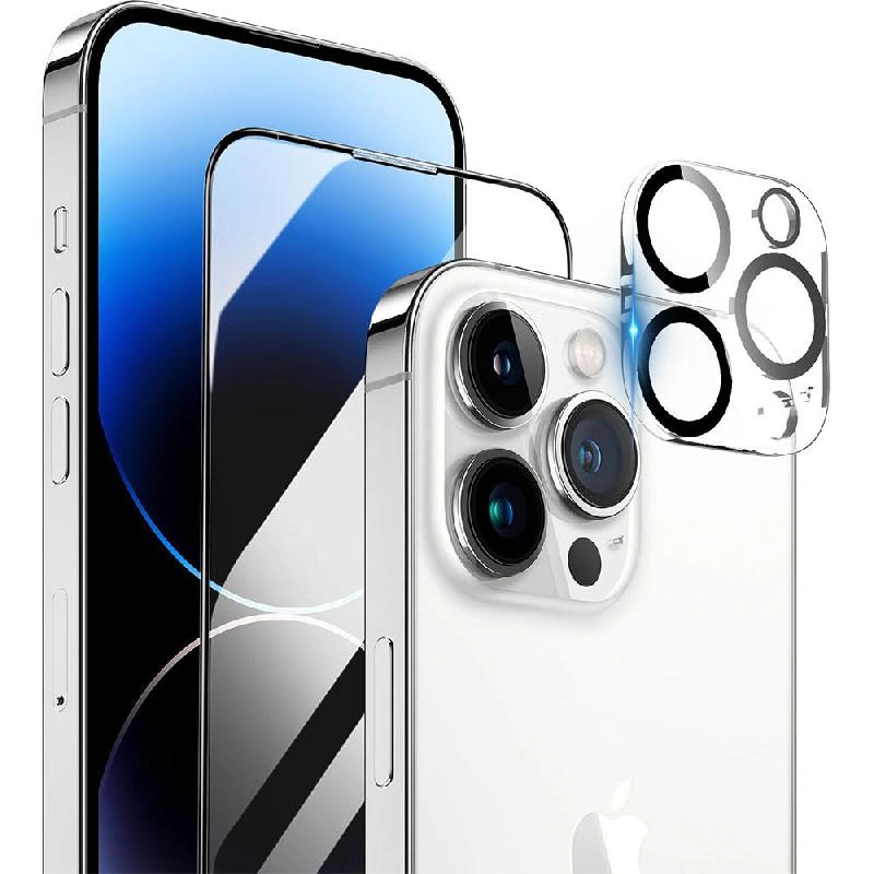 Tempered Glass - iPhone 15 Plus 0.33mm 9H + Camera Lens Protector - 99% Transparency