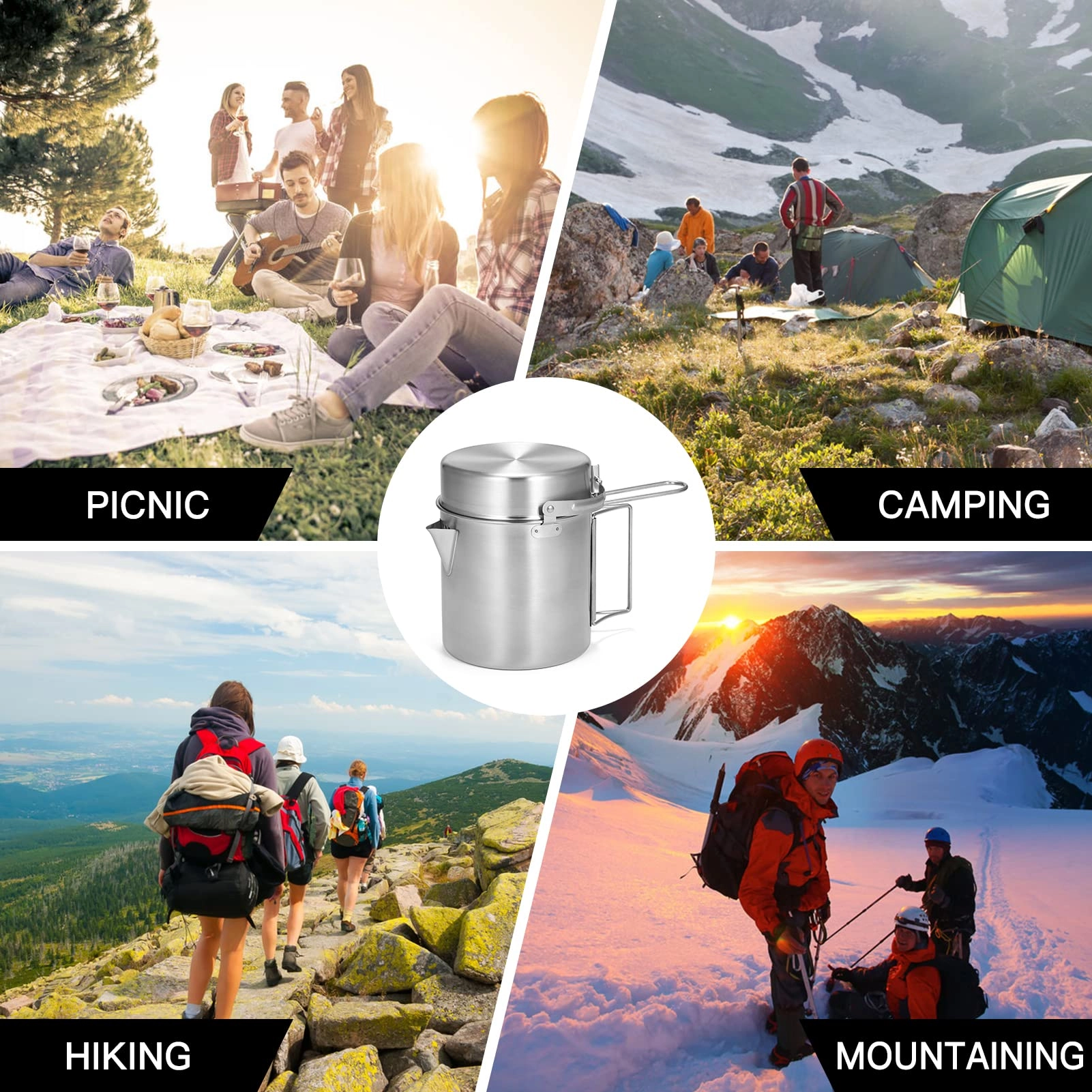 Camping Pot - 1.0 Count 1 Liters