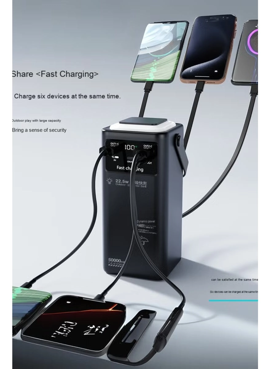 N-37 - 50000mAh 22.5 W Fast Charging 2 USB ports 2 Type-C ports