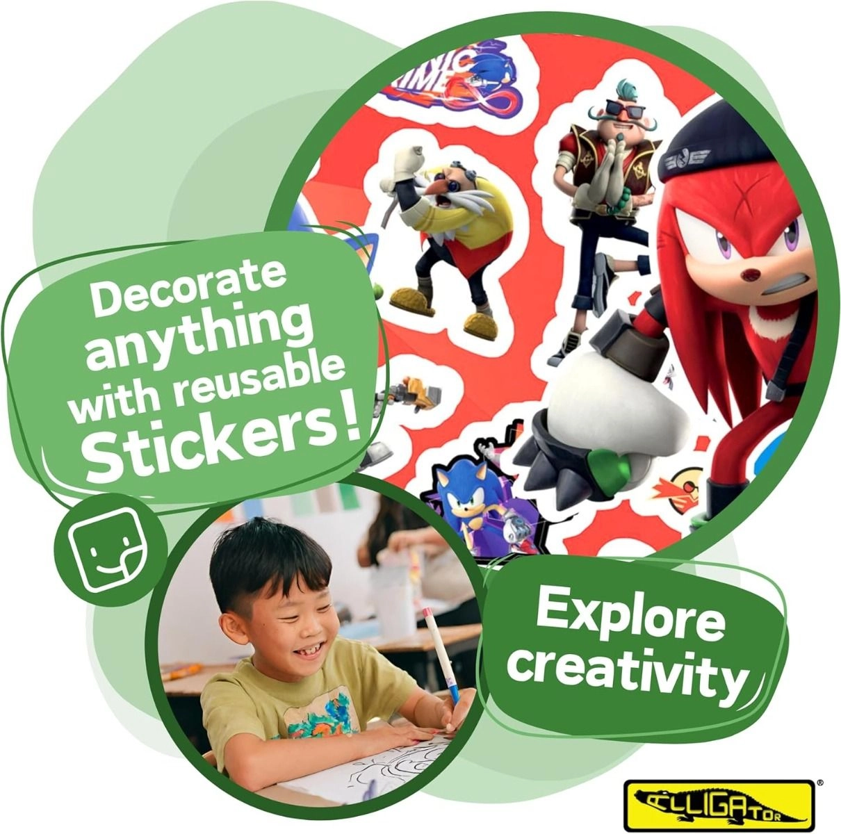 Sonic Sticker Book 100 pcs