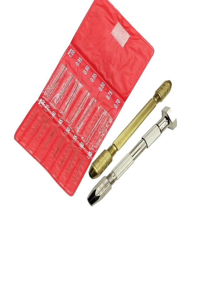 Micro HSS High-Speed Steel Drill Bit Set - 15pcs 0.3mm-1.0mm