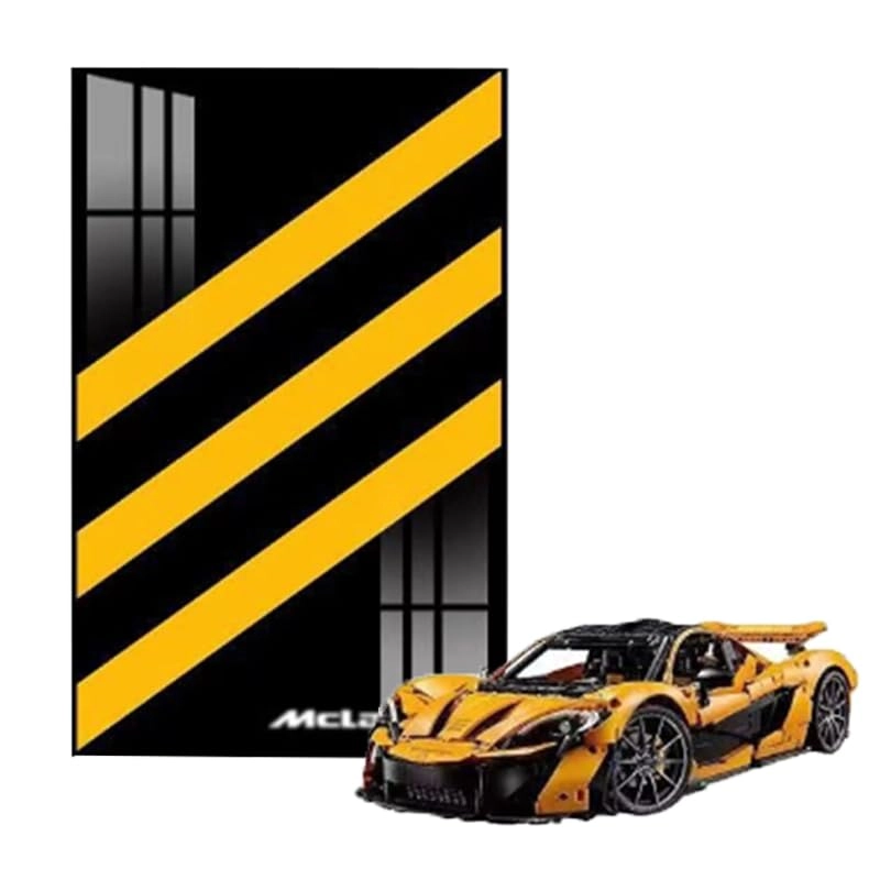 HCAEIOFJ Clear Acrylic Display Wallboard - for Lego Technic 42172 80x50cm