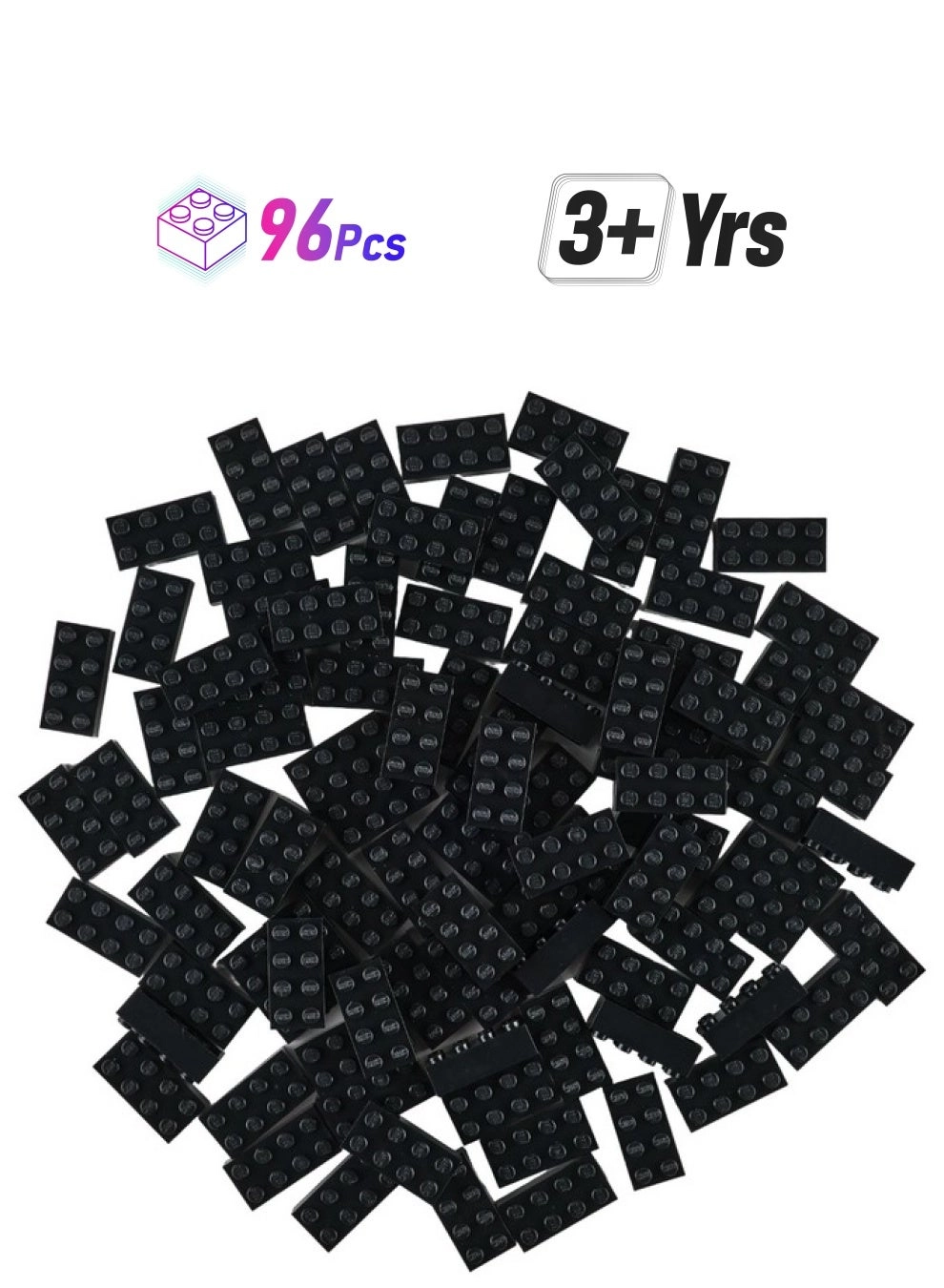 Strictly Briks Toy Building Block 2X4 - Construction 96 pcs