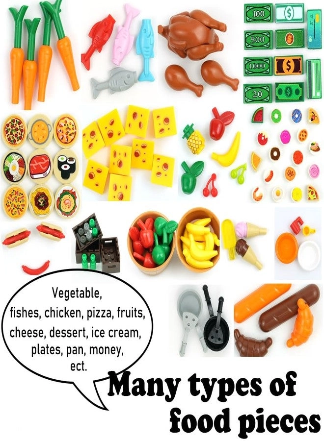 Food Building Blocks Accessories - 200pcs