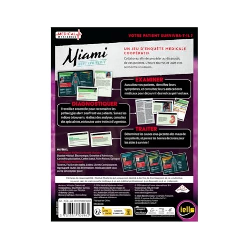 Medical Mysteries: Miami - Cooperative Medical Investigation Game (French)