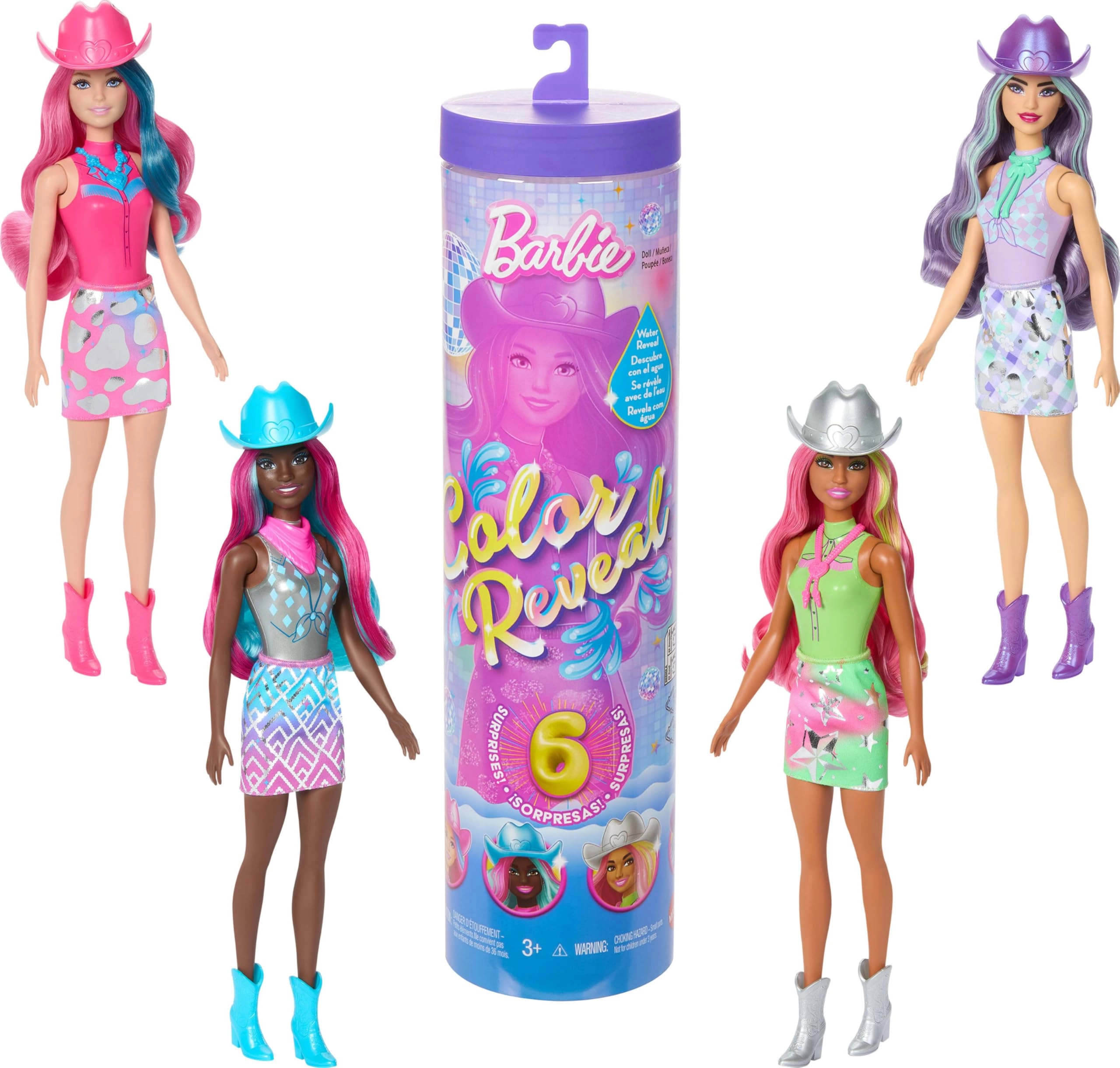 Barbie Color Reveal Disco Star Series - Plastic Girls Ages 3+