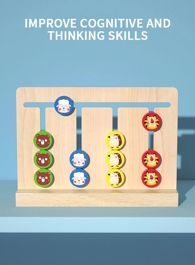 Slide Four Colors and Shapes Puzzles - 20.0 pieces