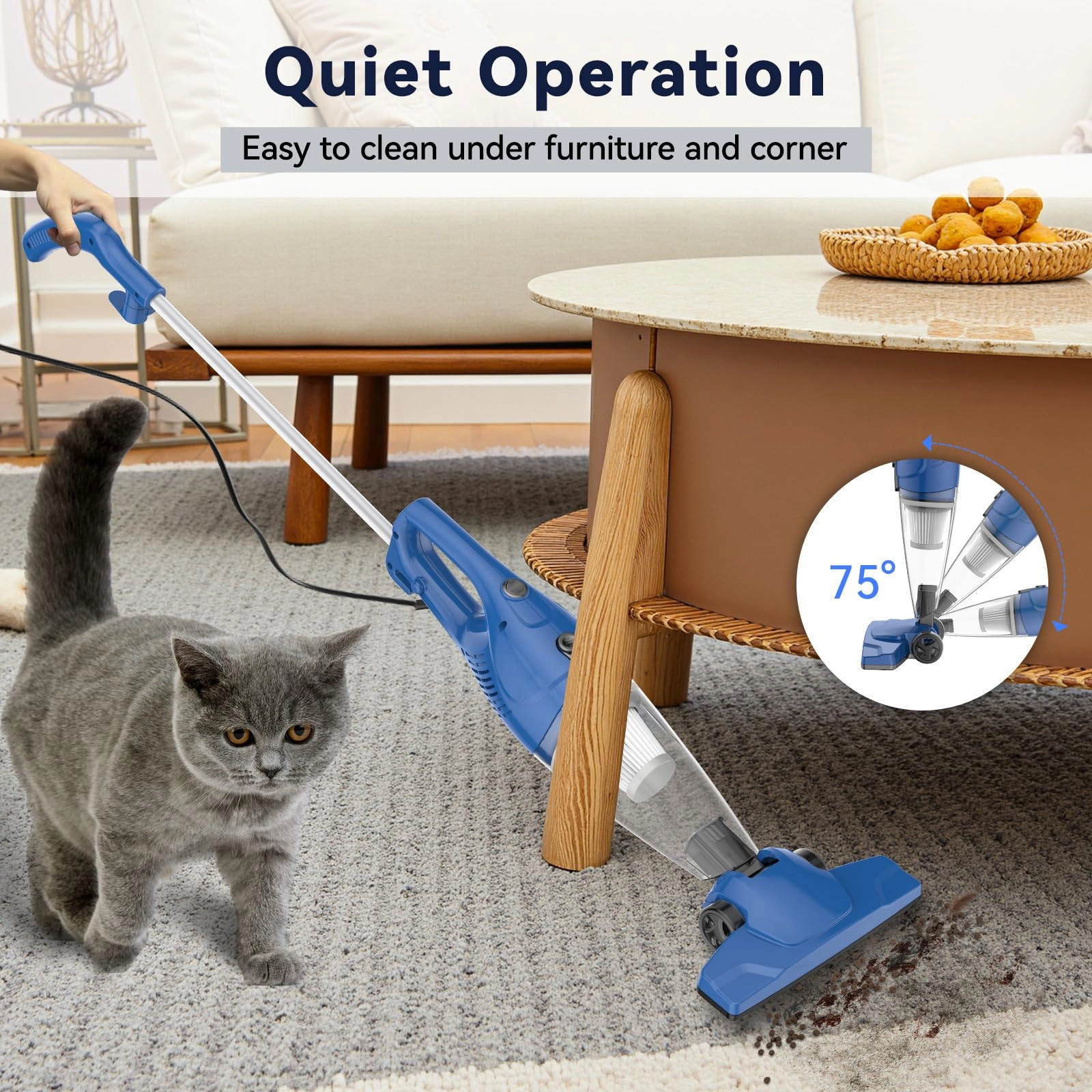 Corded Vacuum Cleaner - 12-in-1 Stick handheld