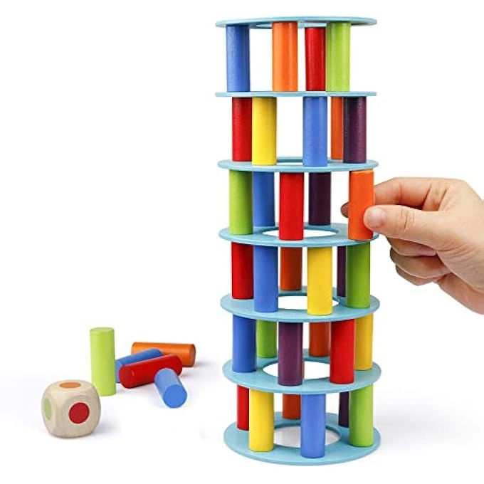 Wooden Stacking Tower