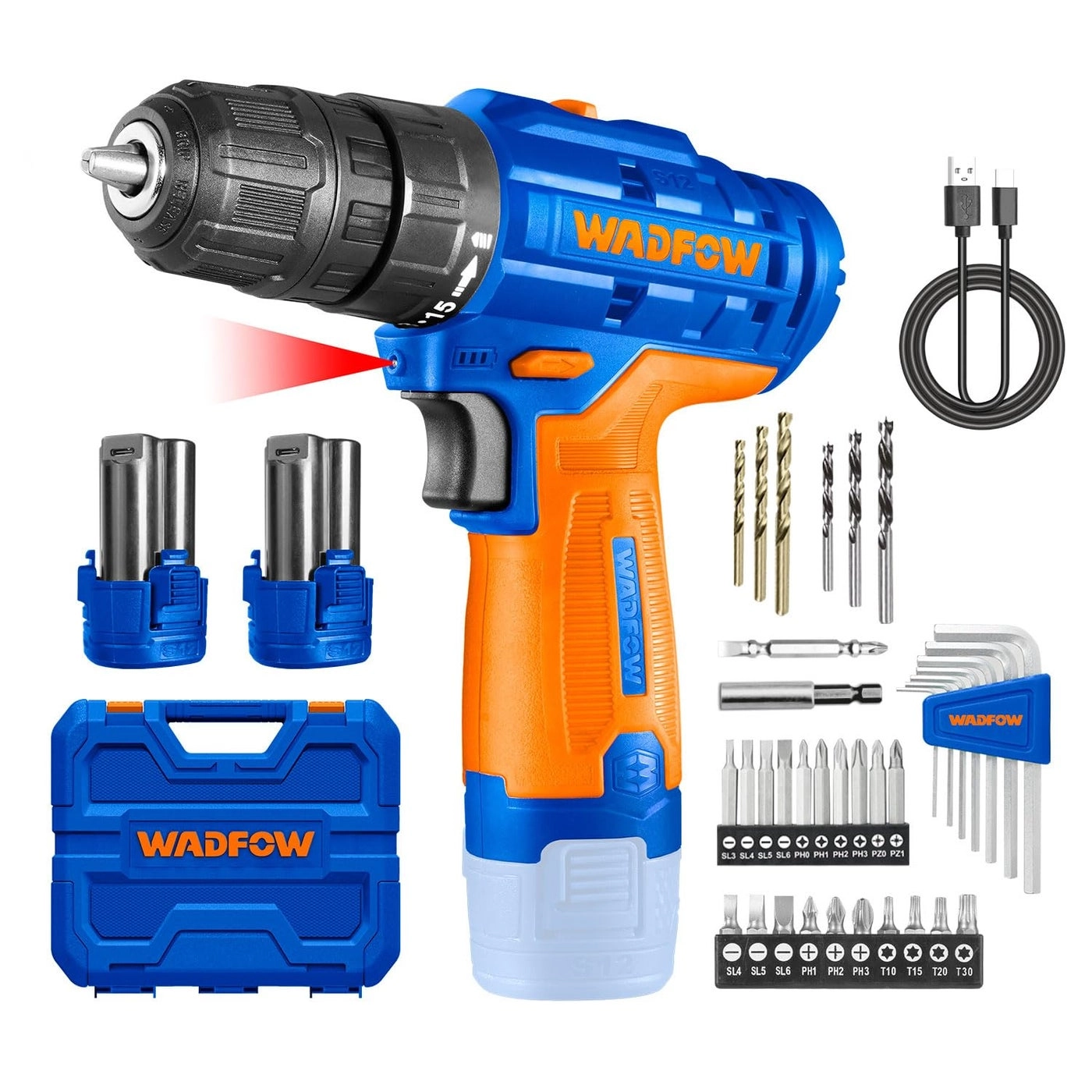 WADFOW Cordless Drill Machine - 1.5 Ampere-hour