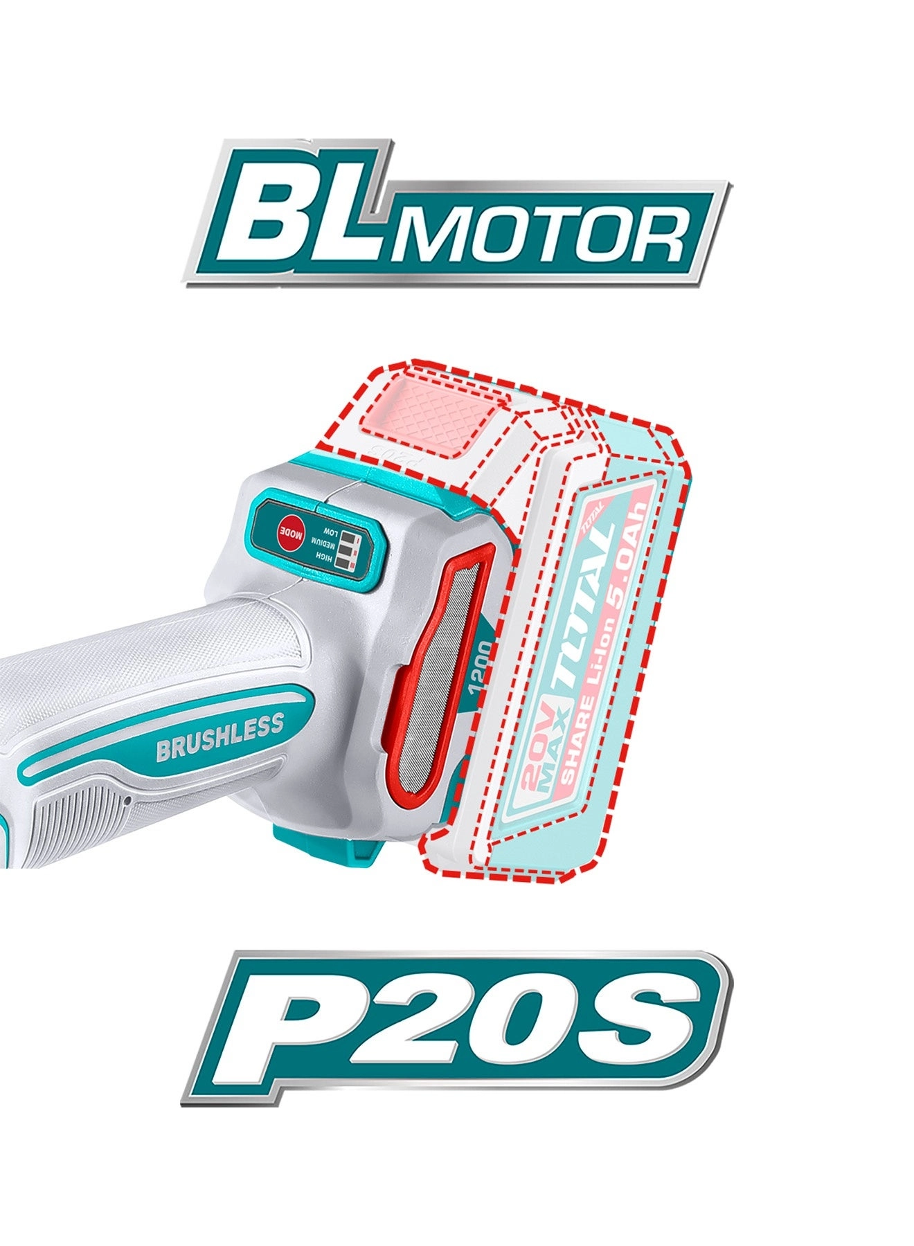 Brushless Cordless Angle Grinder - 125 mm