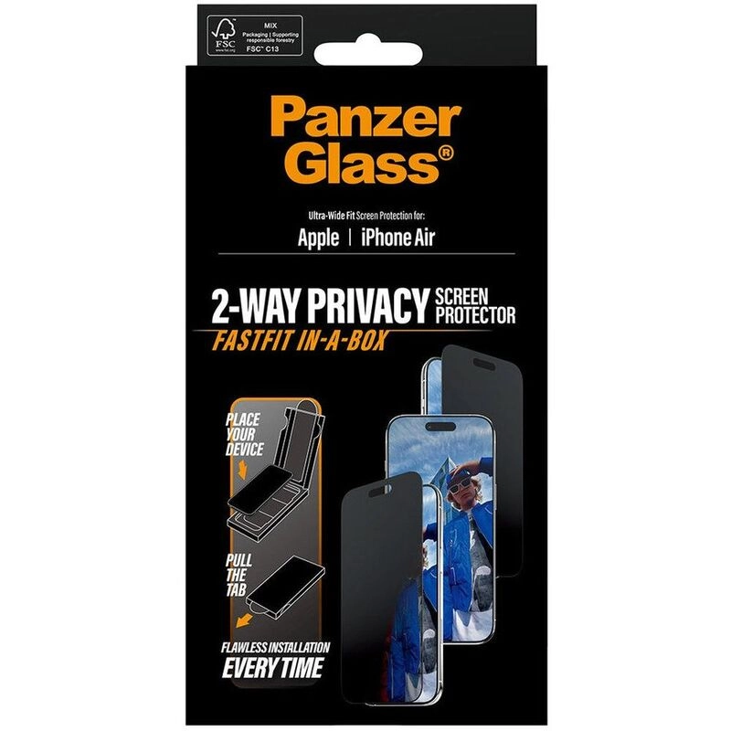 iPhone Air Screen Protector - Ultra-Wide Fit 2-Way Privacy