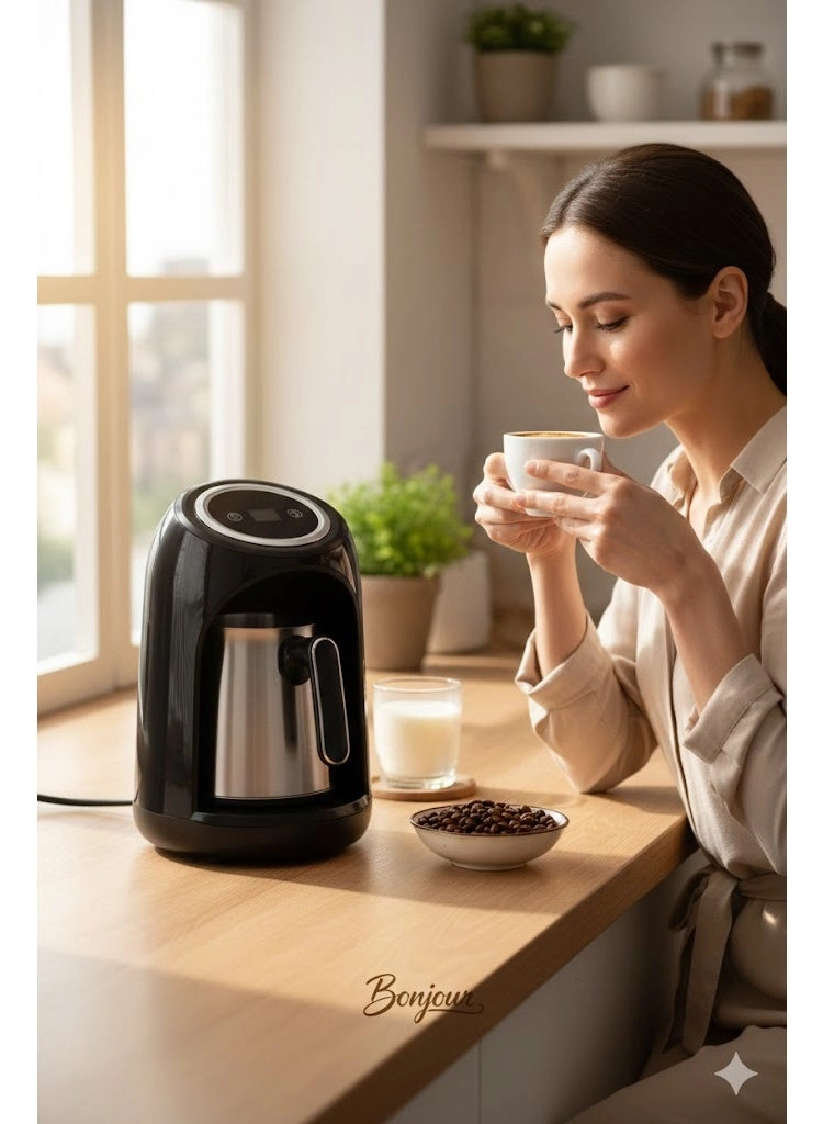 Turkish Coffee Maker - Smart Overflow Prevention Smart Sensor 4-Cup