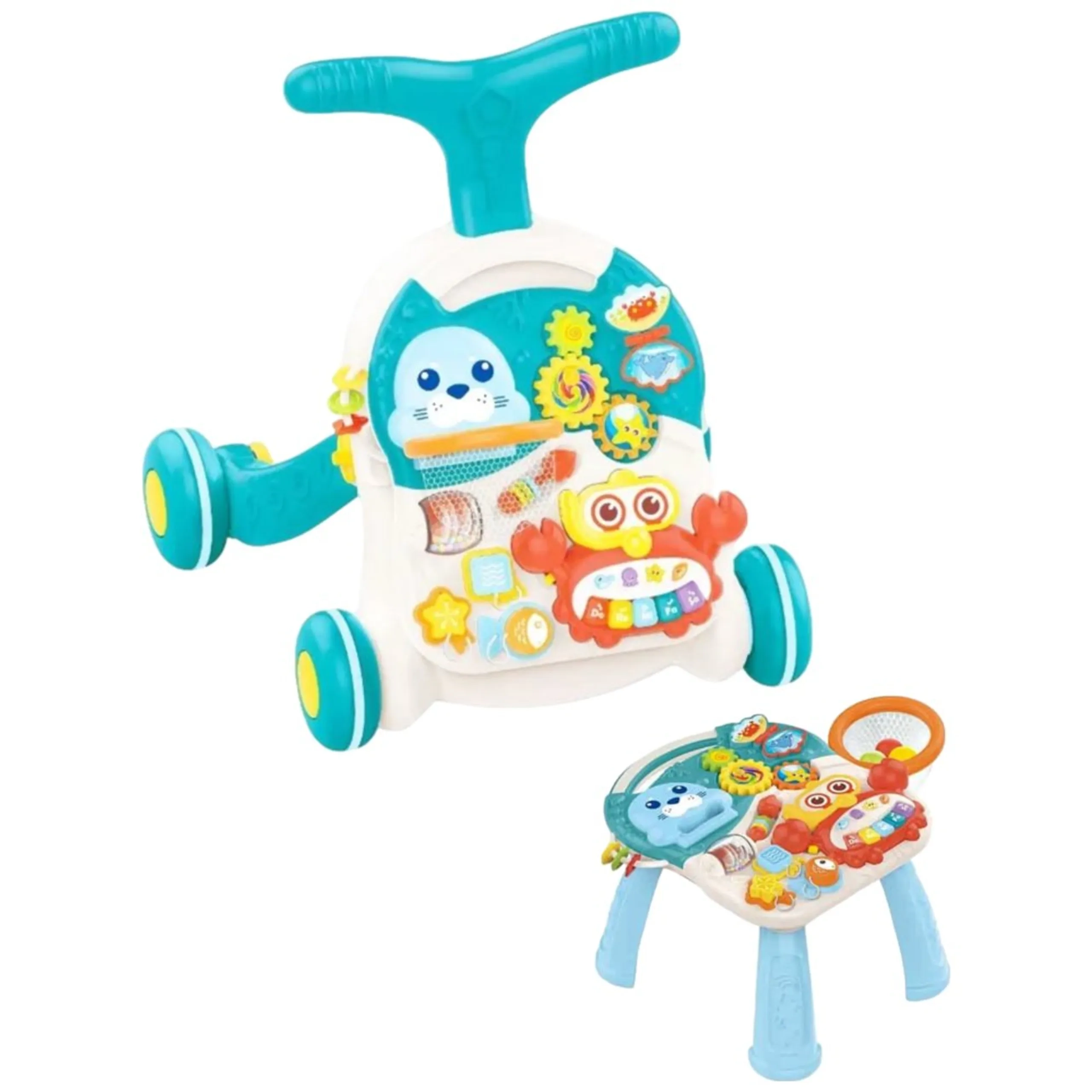 huanger Baby Push Walker - Activity Learning Panel Music & Lights