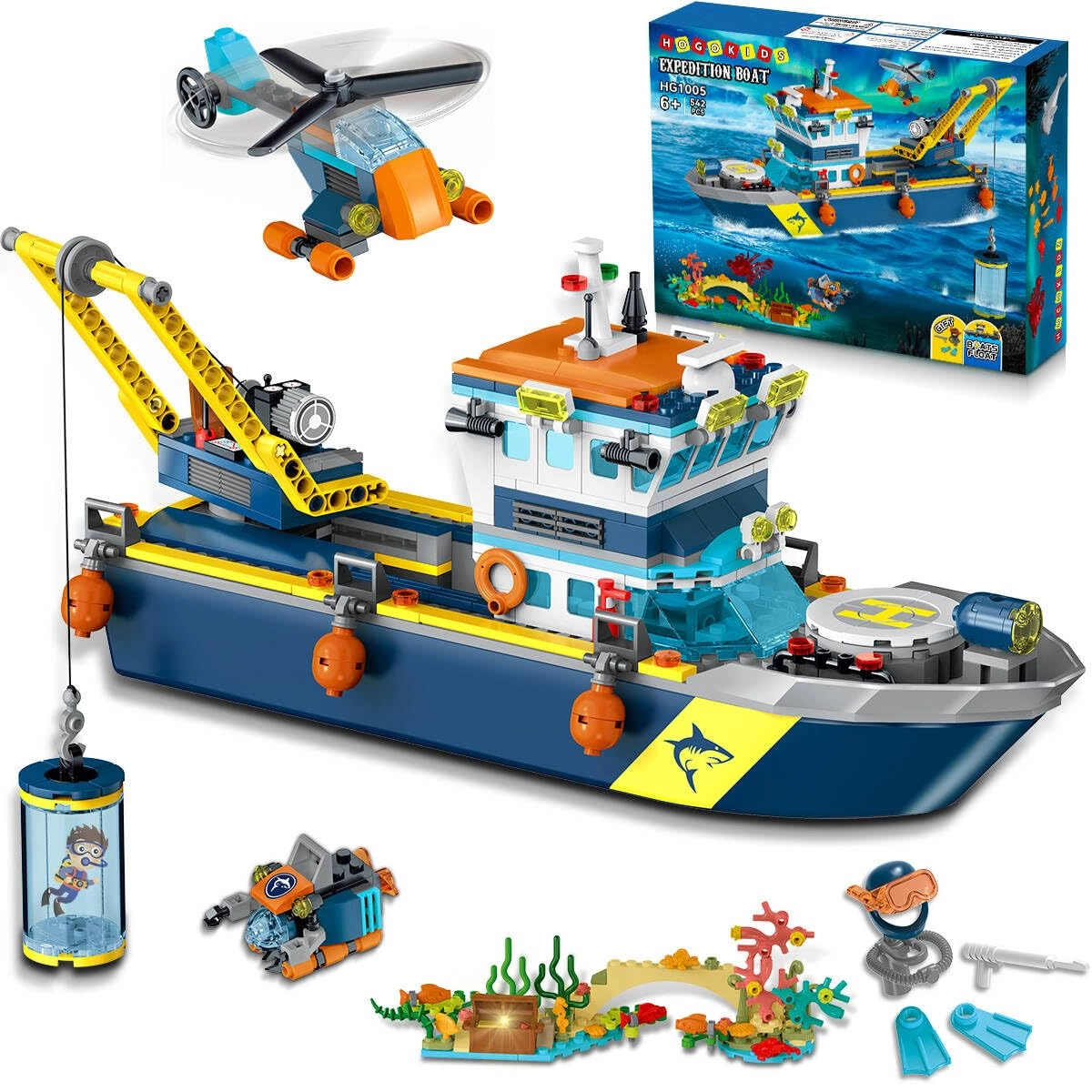 Hogokids City Floating Boat Construction Kit