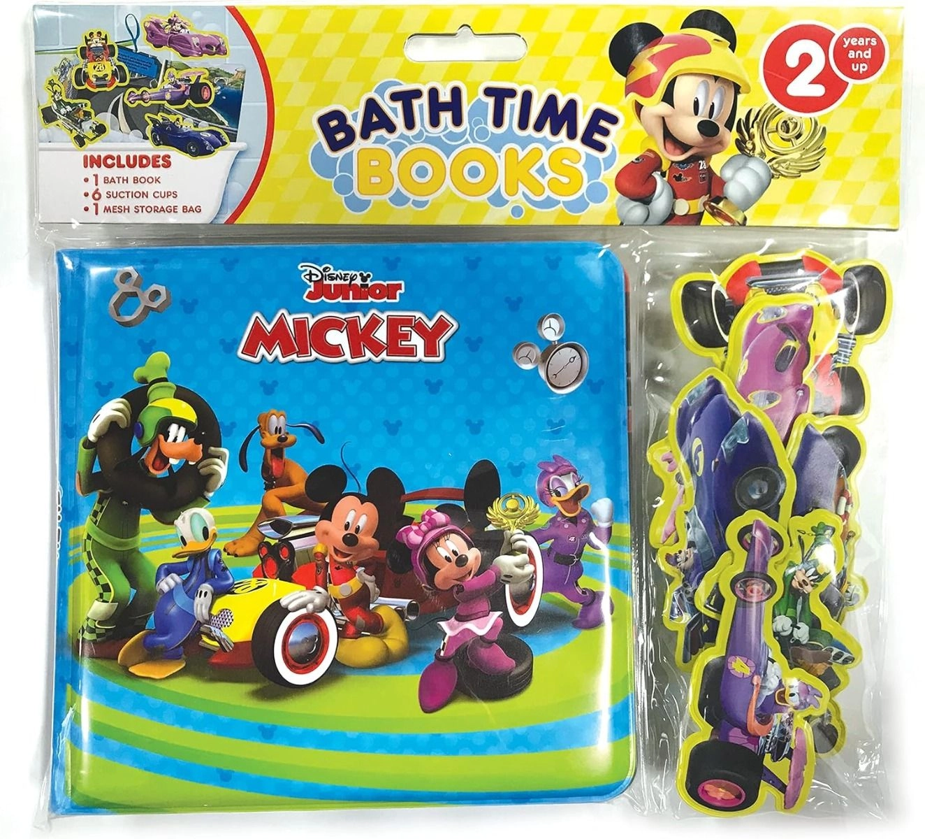 Mickey & Minnie Bath Time Deluxe Book Set - 6 Page 8 Suction Cup Toys 3 Bath Crayons