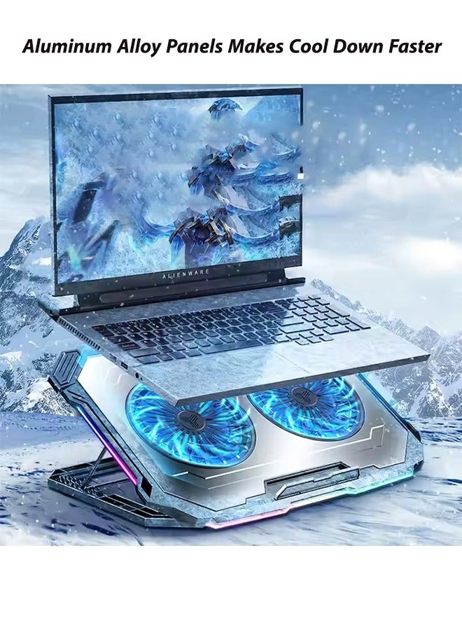 RGB Laptop Cooling Pad - 2 17.3 Inch