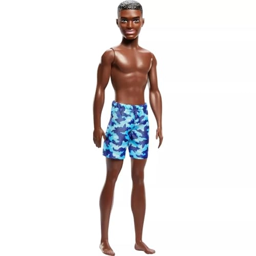 Ken Doll - Brown Hair Brown Eyes Blue Swimsuit Ages 3+