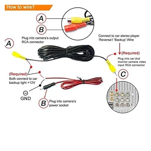 Car Rear View Camera - Night vision Composite video 648(H) x 488(V)