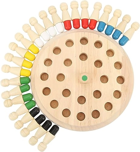 Wooden Memory Chess Game - 3 months and up 24 pieces