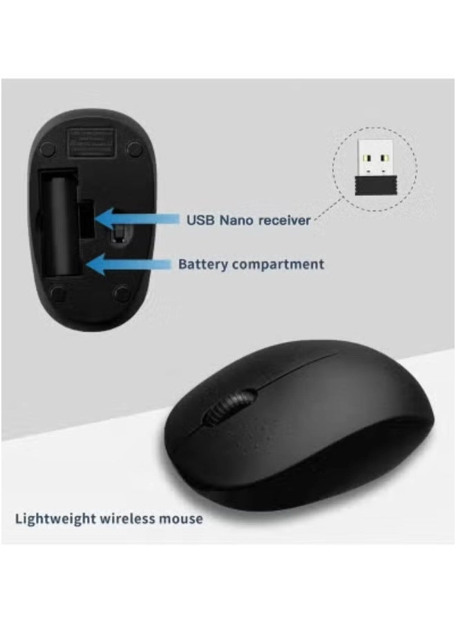 Wireless Keyboard and Mouse Combo - QWERTY Wireless