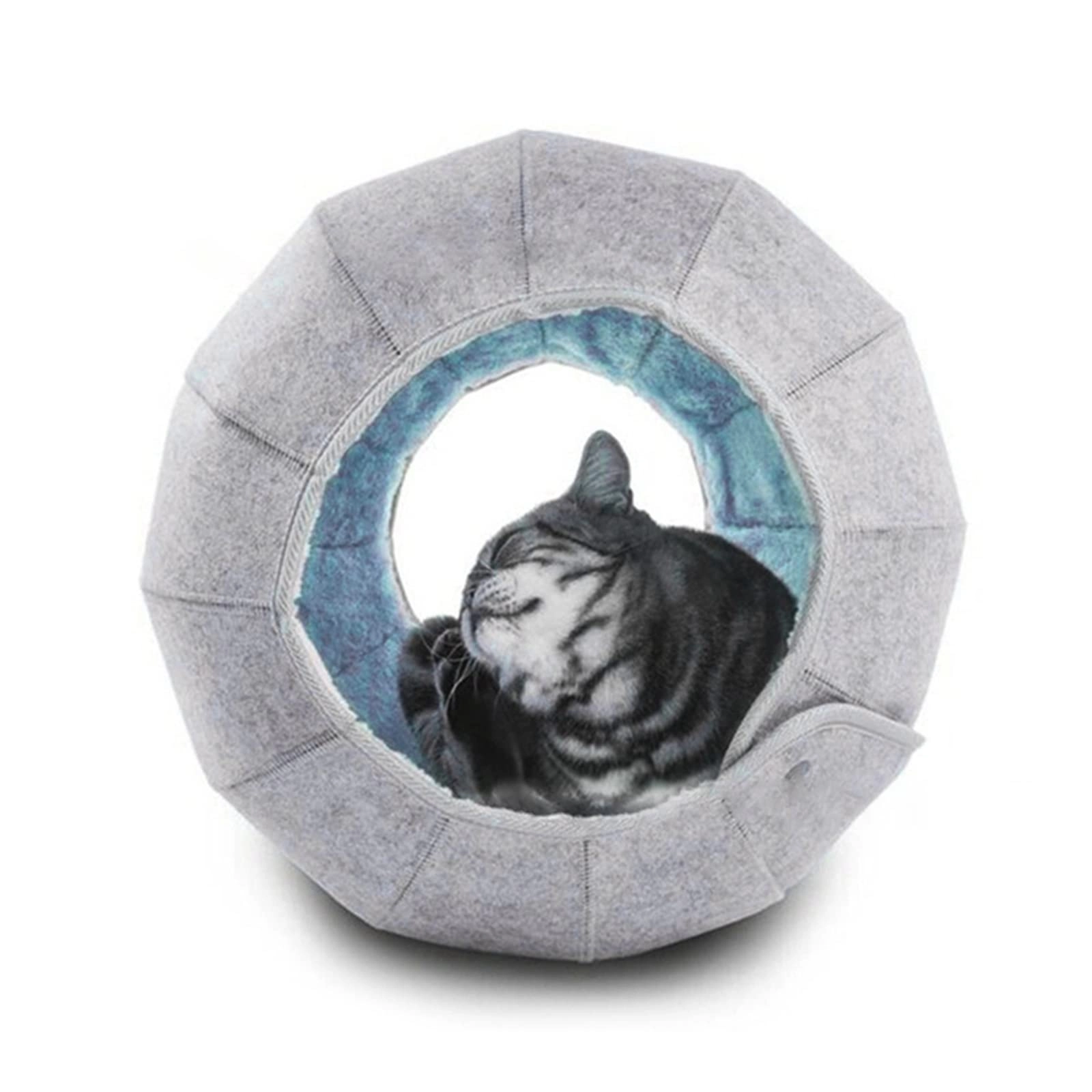 Donut Cat Bed - 60X28cm Wool Felt