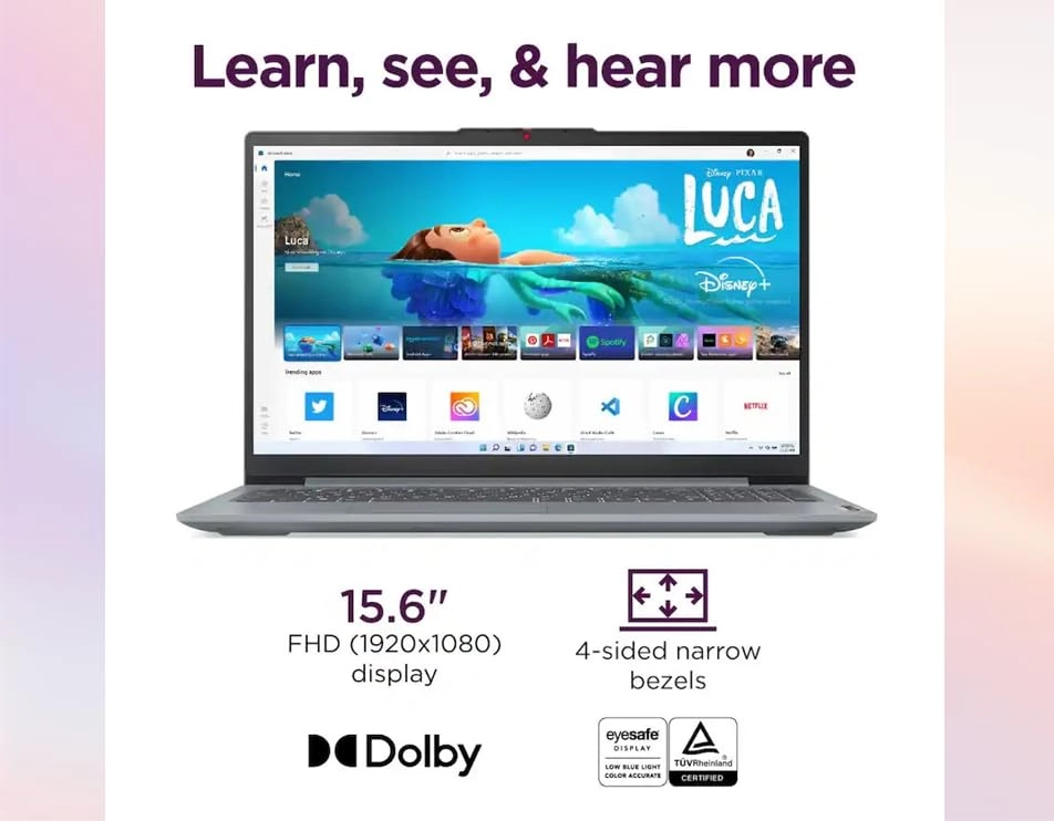 IdeaPad Slim 3 - 15.6'' 128GB 8GB Core i3-N305